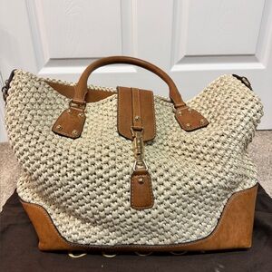 Gucci Raffia Large Santa Monica Tote